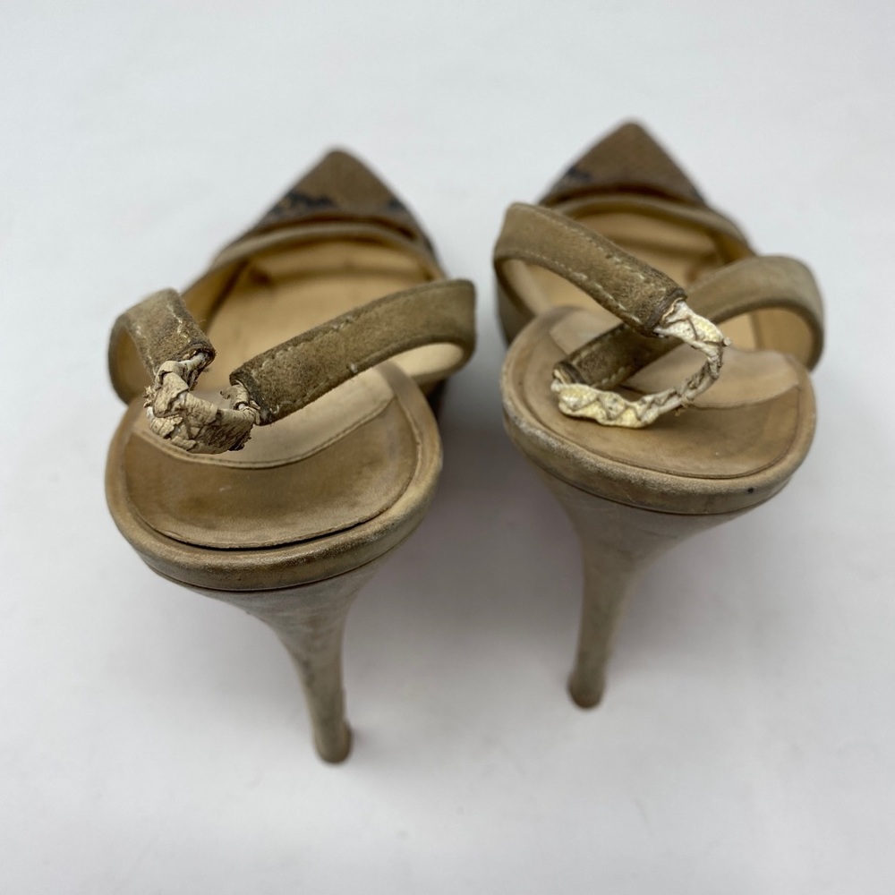 Louboutin Sandy Python Slingbacks 39.5 - image 6